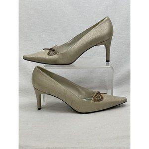 Women's Stuart Wietzman Cream Heels Size 7